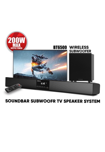Sonicgear black SonicGear TV Soundbar Subwoofer BT6500 Bluetooth Speaker - 6.5" Subwoofer - 200w Max Output 629CBES4B4633CGS_1