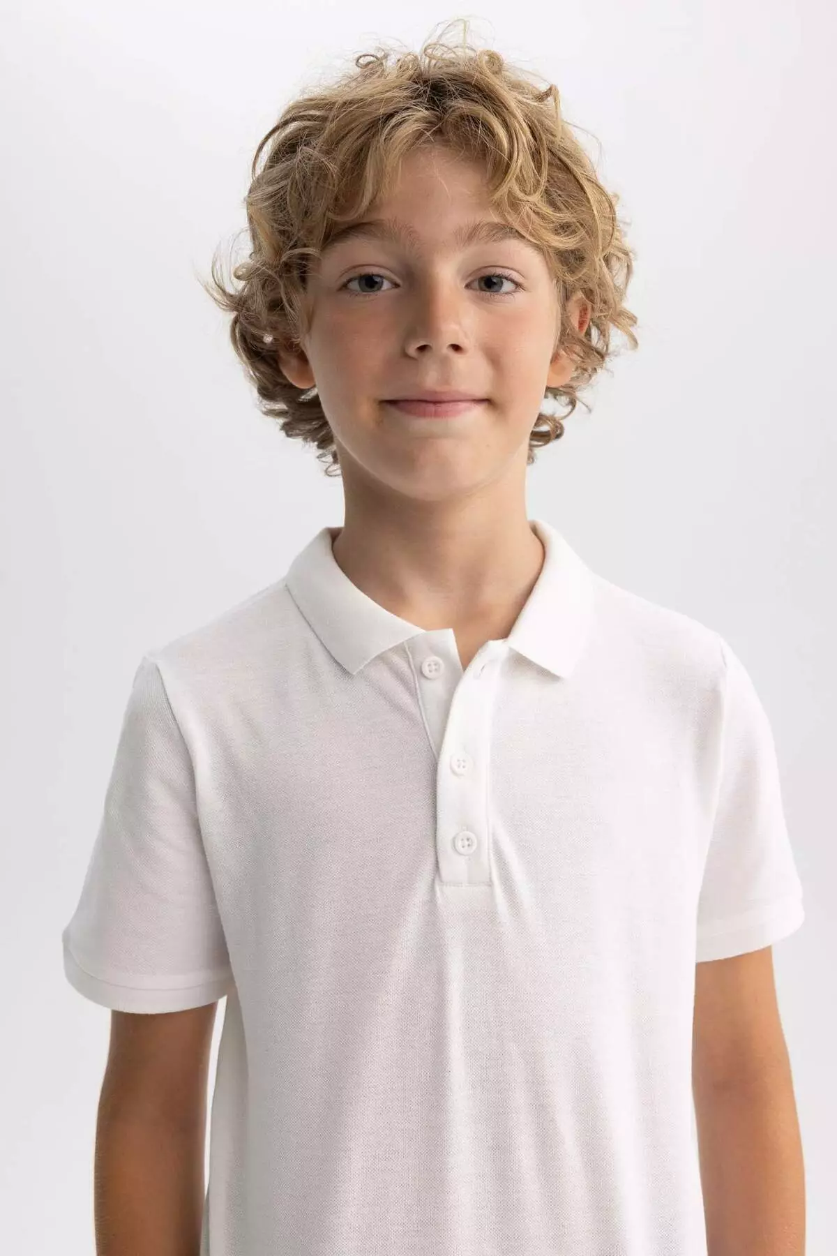 Boy's Pique Short Sleeve Basic Plain Polo T-Shirt B0668A8Ns