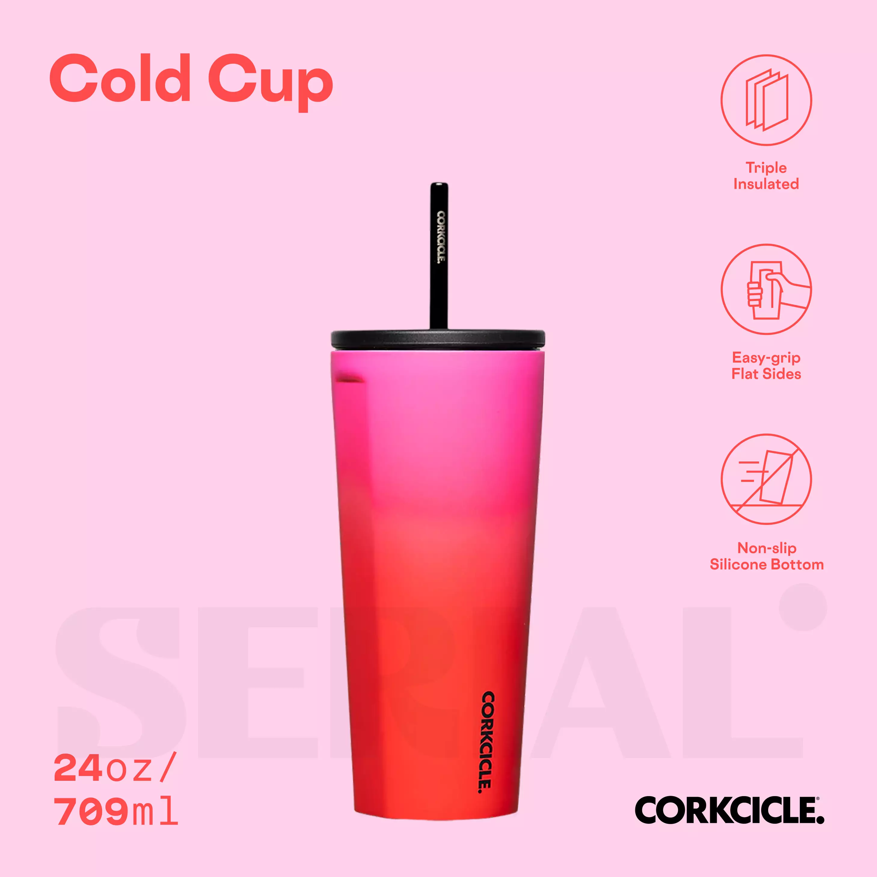 CORKCICLE Cold Cup 24oz - Sangria