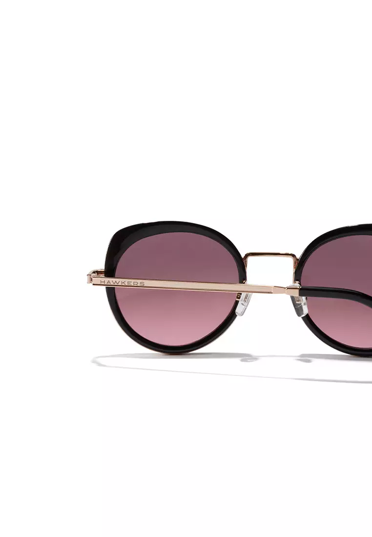 HAWKERS Gold Wine MILADY Sunglasses for Women, Femenine. UV400 Protection. Official Product designed in Spain