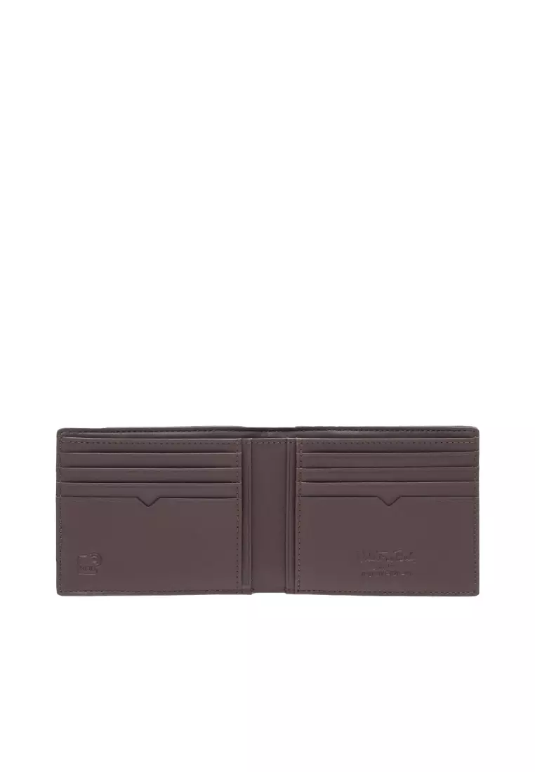 Valentino Rudy Italy Men's Fabric + Leather 8 Card Wallet 0468000-620