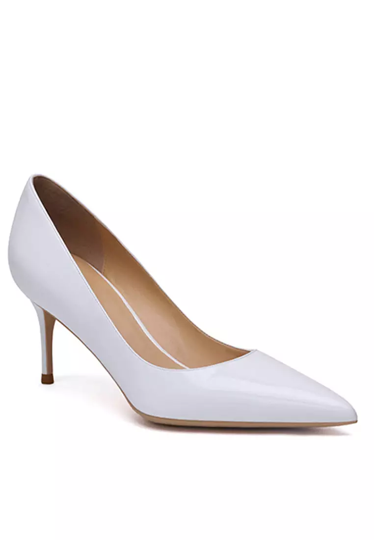 6CM Faux Patent Pointed High Heel Shoes HZL160