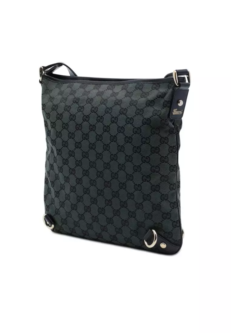 Pre-Loved Gucci Gg Canvas Abbey D Ring Crossbody