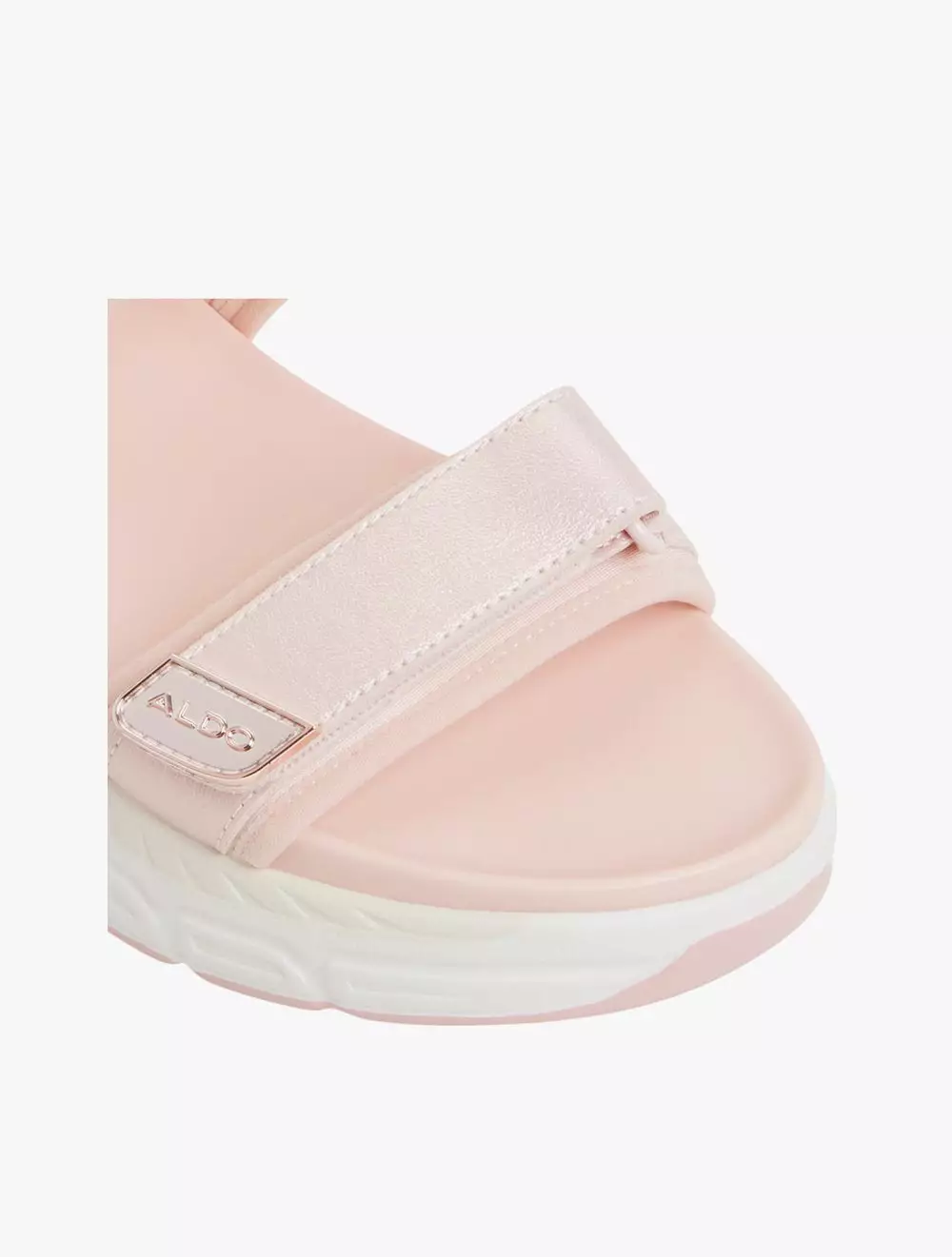 Aldo Sportysndl Wedge Sandals - Rose Gold