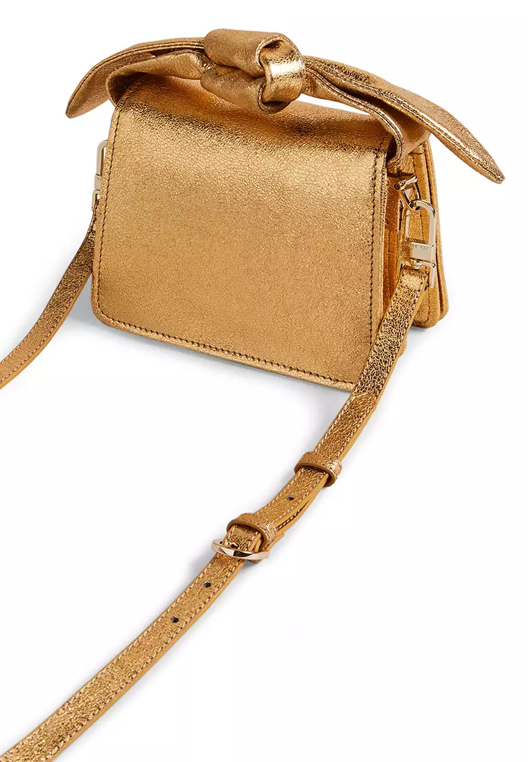 Ted Baker Women's Niasini Bow Detail Metallic Xbody Bag