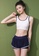 A-IN GIRLS white and navy (3PCS) Fashion Sports Split Swimsuit 76459USD9FAD65GS_3