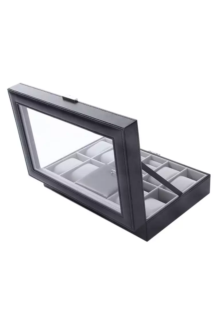 Kotak Organizer Perhiasan dan Jam Tangan Luxury Design ORIGINAL -Black