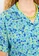 LC WAIKIKI blue Front Button Closure Floral Short Sleeve Viscose Women's Shirt 4C183AA4C56426GS_4