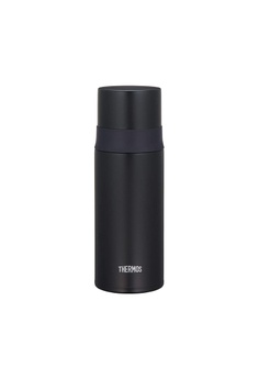 Thermos 蓋杯款不銹鋼真空保溫瓶保溫壺 350ml FFM-351 黑色