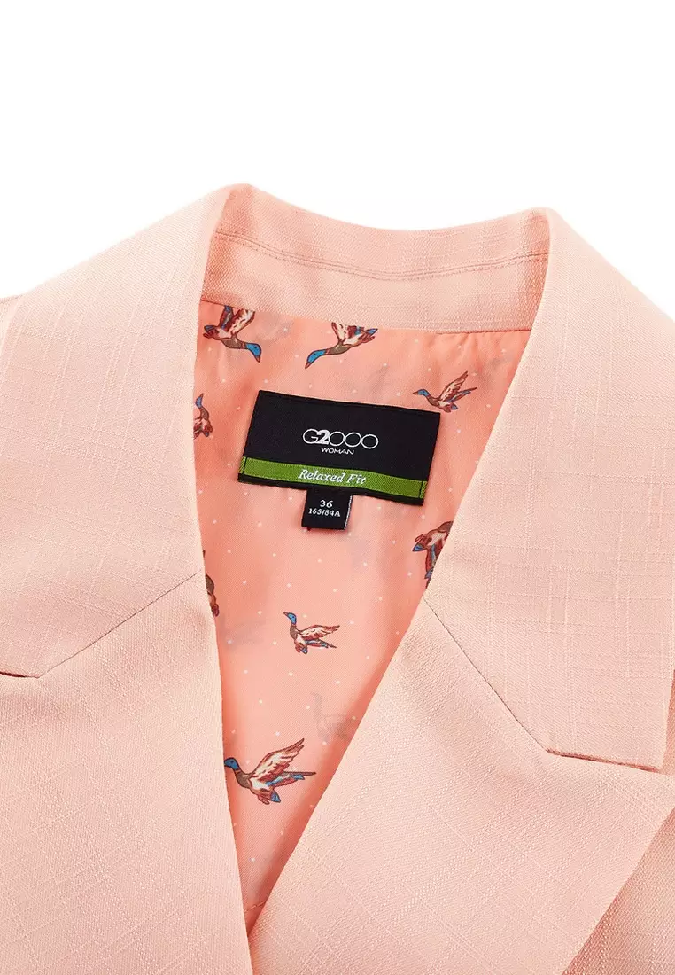 Relaxed Fit Short Sleeve Blazer