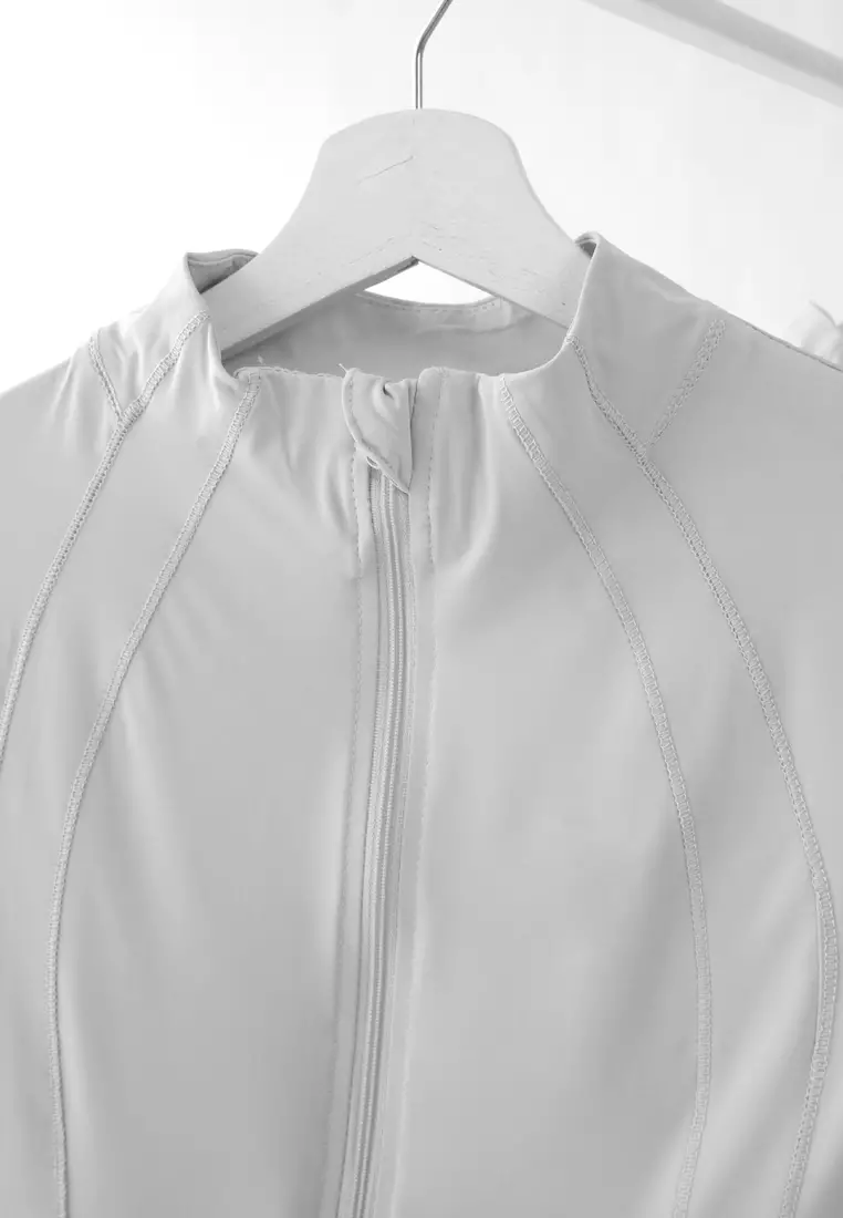 Zelena - Cleo Dryfit Jacket | Jaket Olahraga Wanita Slim Fit - Black