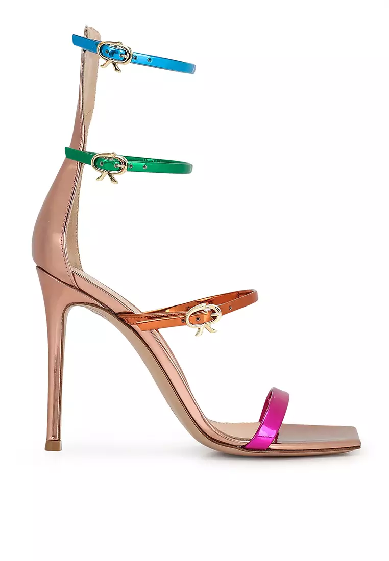 Discount on Gianvito Rossi  shoes - SKU: Ribbon Uptown Gladiator Heels (Ik)