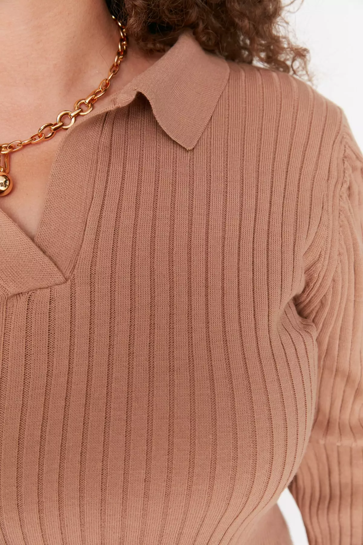 Buy Trendyol Plus Size Polo Neck Sweater Dress 2025 Online ZALORA