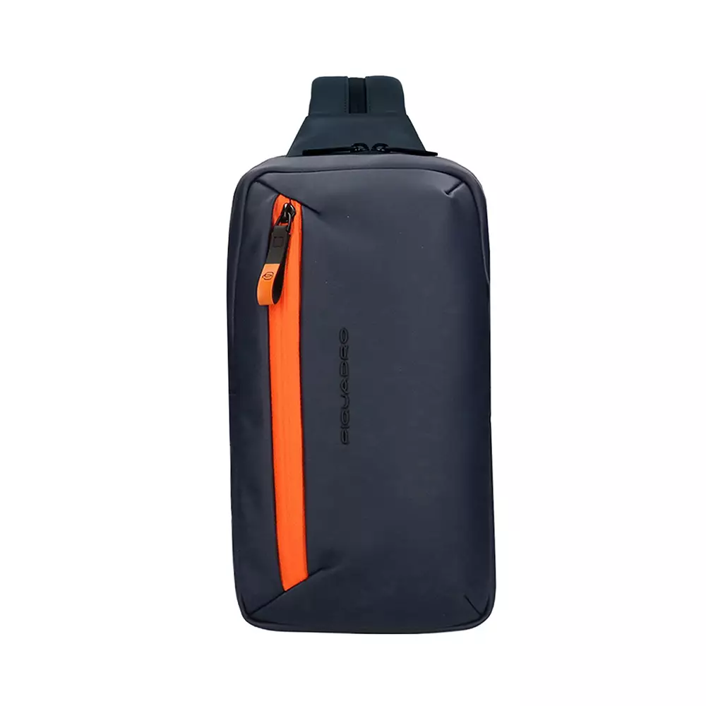 Water Resistant Chest Bag Blue Orange