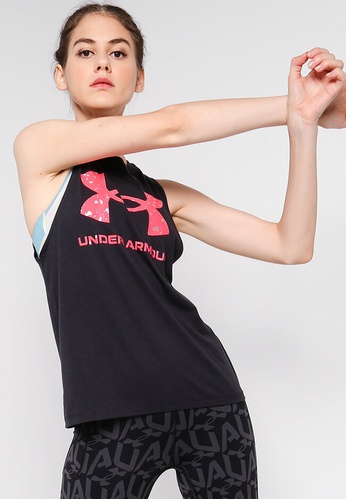 Under Armour black Live Sportstyle Graphic Tank Top FB73CAA5D432D7GS_1