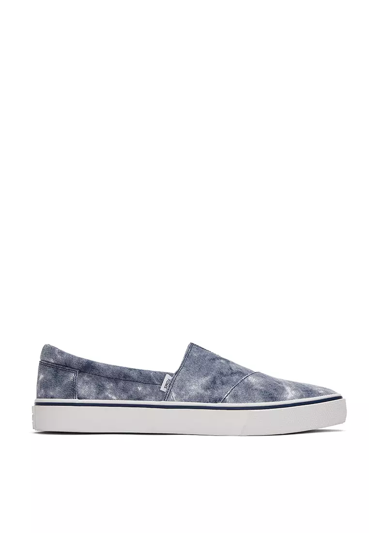 Discount on Toms  shoes - SKU: Sneakers Alpargata Fenix Slip-On Men - Navy Repreve® Washed Canvas