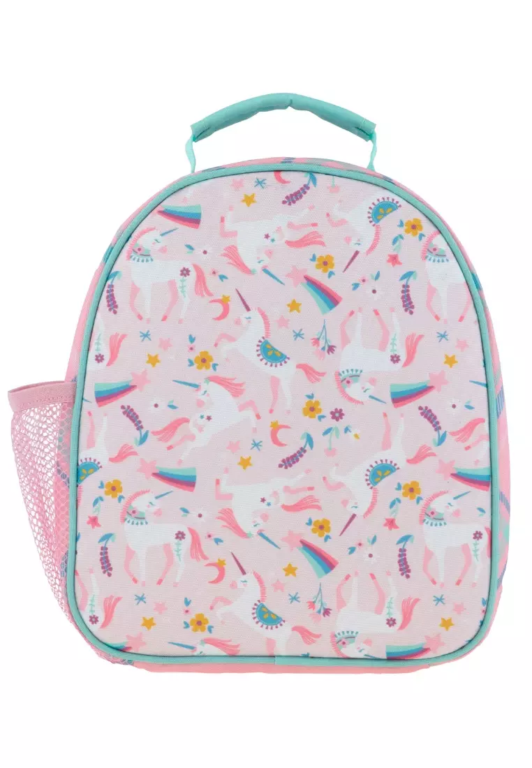 All Over Print Backpack with Lunch Bag for Kids Pink Unicorn AOP