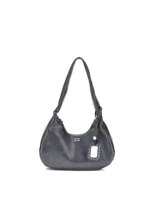 Medium Hobo Shoulder Bag with Logo