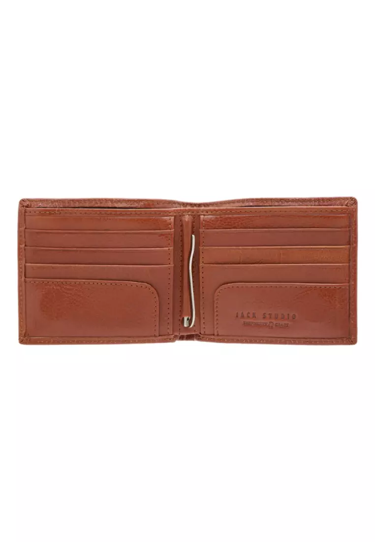Vegetable Tanned Leather Money Clip Wallet JWC 30861