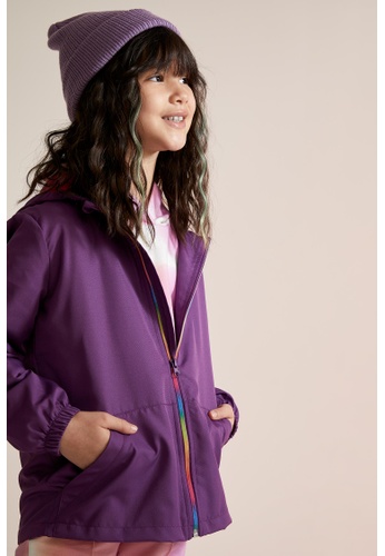 DeFacto purple Hooded Raincoat 4353BKAF7FDB70GS_1