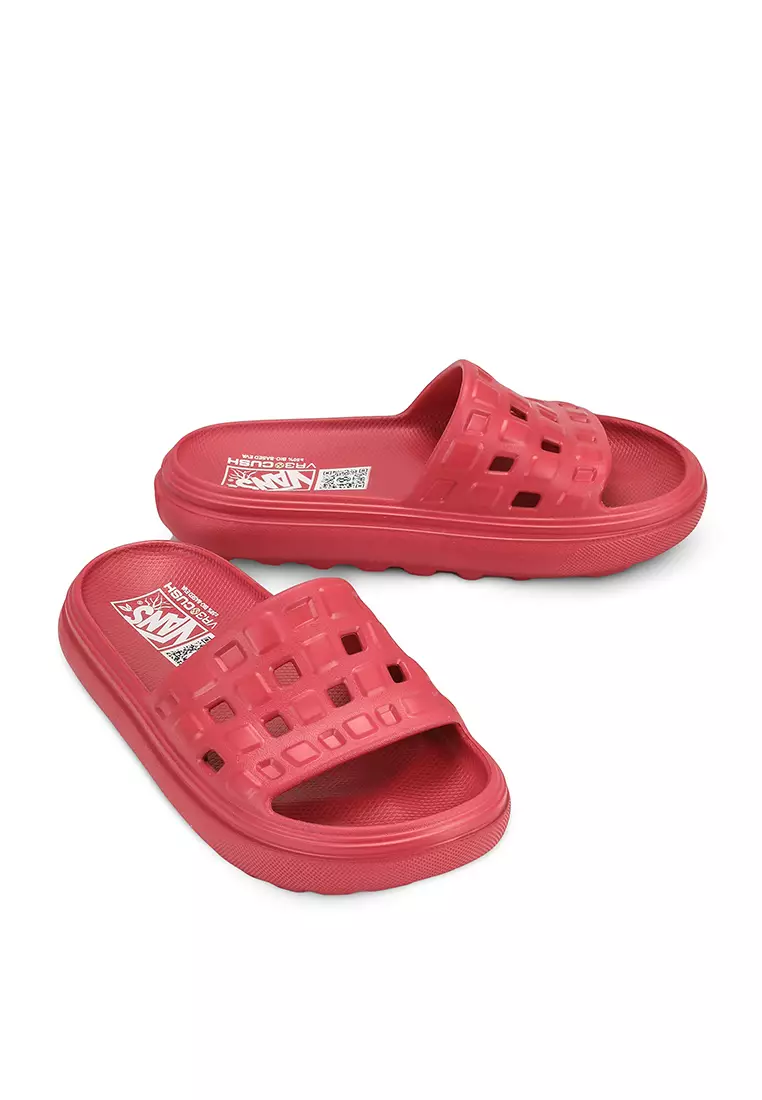 Vans clearance pink slides