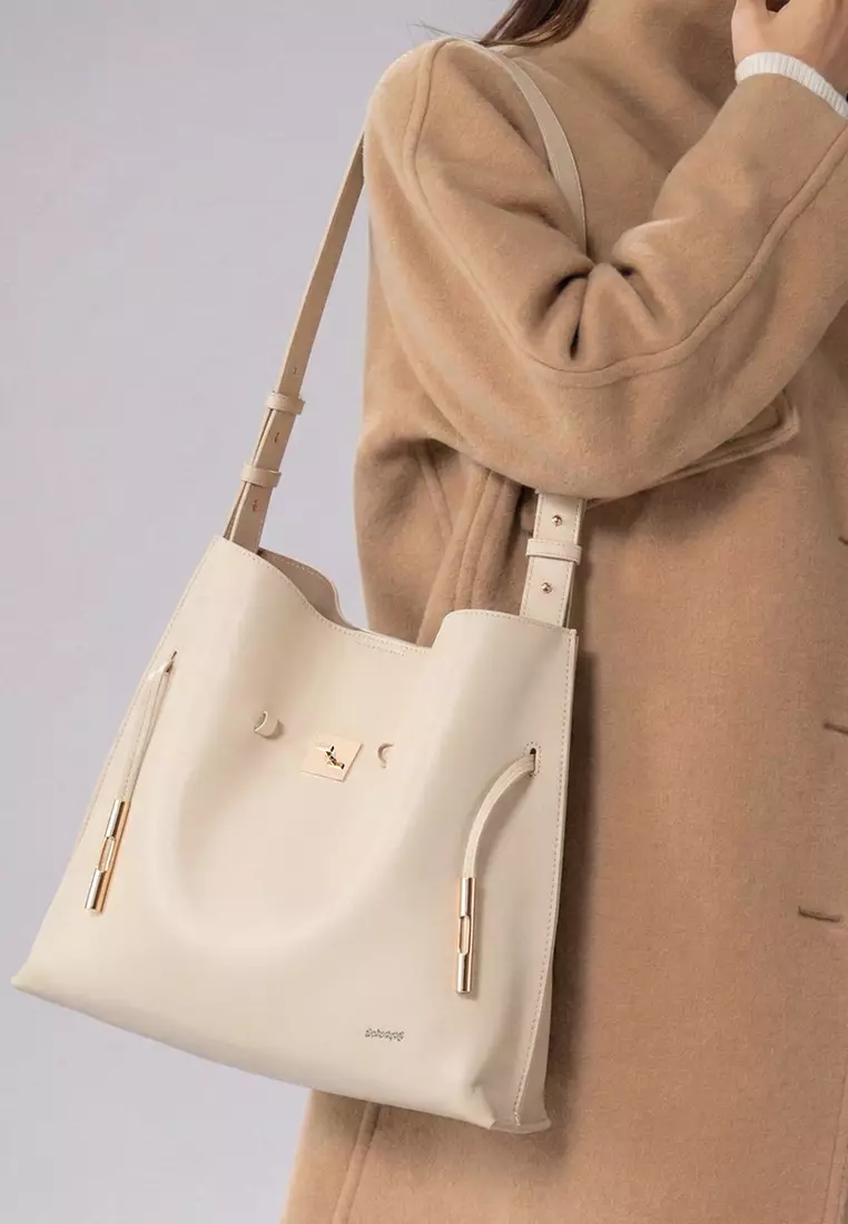 SAOI Belt Tote II - Cream Beige