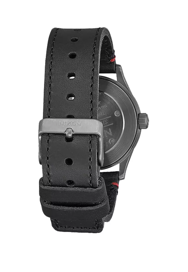 SENTRY 38 LEATHER GUNMETAL WHITE