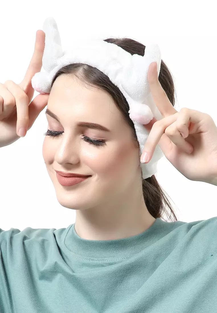 Diana Bandana Tanduk Rusa Tekstur Lembut And High Quality - Putih