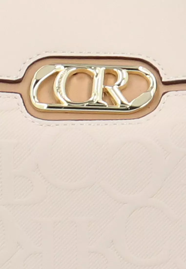 CR Delia Monogram Tote Bag - Khaki