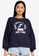 GAP navy Brand Logo Sweatshirt 789EEAAB7F71DCGS_1