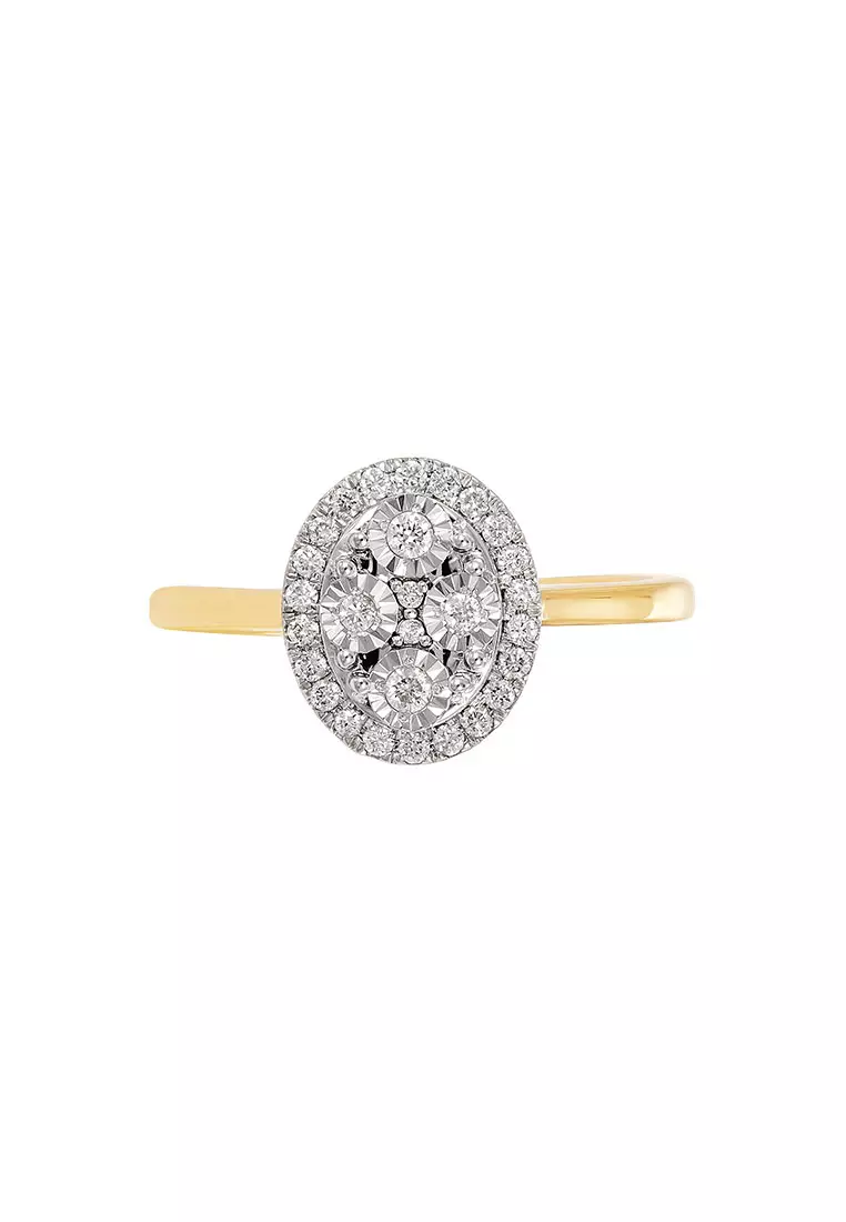HABIB Cluster Diamond Ring in 375/9K Yellow Gold 269680624(YG)