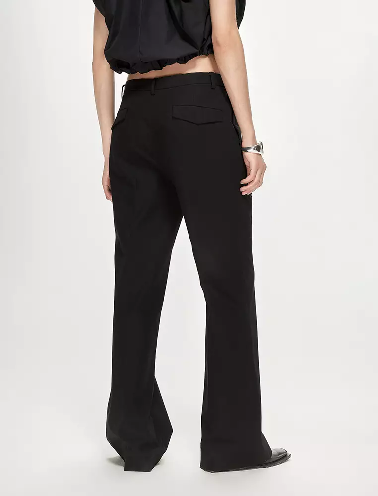 Bell-Bottom Commuter Long Pants