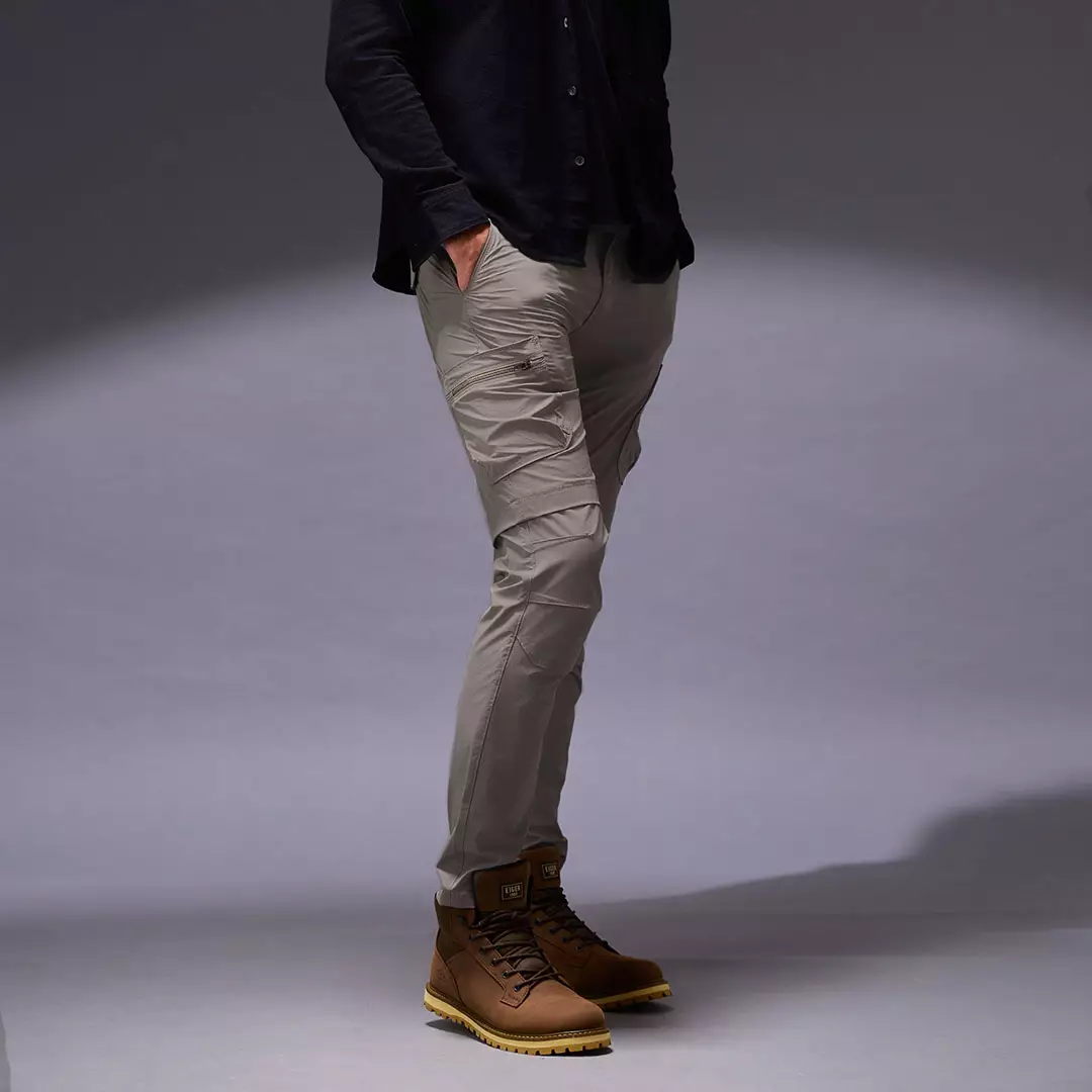 Oxcon Long Pants Cargo 4 WayStretch Nylon Cotton Smoke Grey