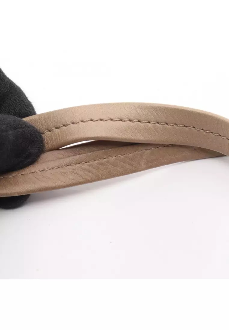 Pre-Loved Celine hippopotamus phantom Handbag tote bag leather Gray beige