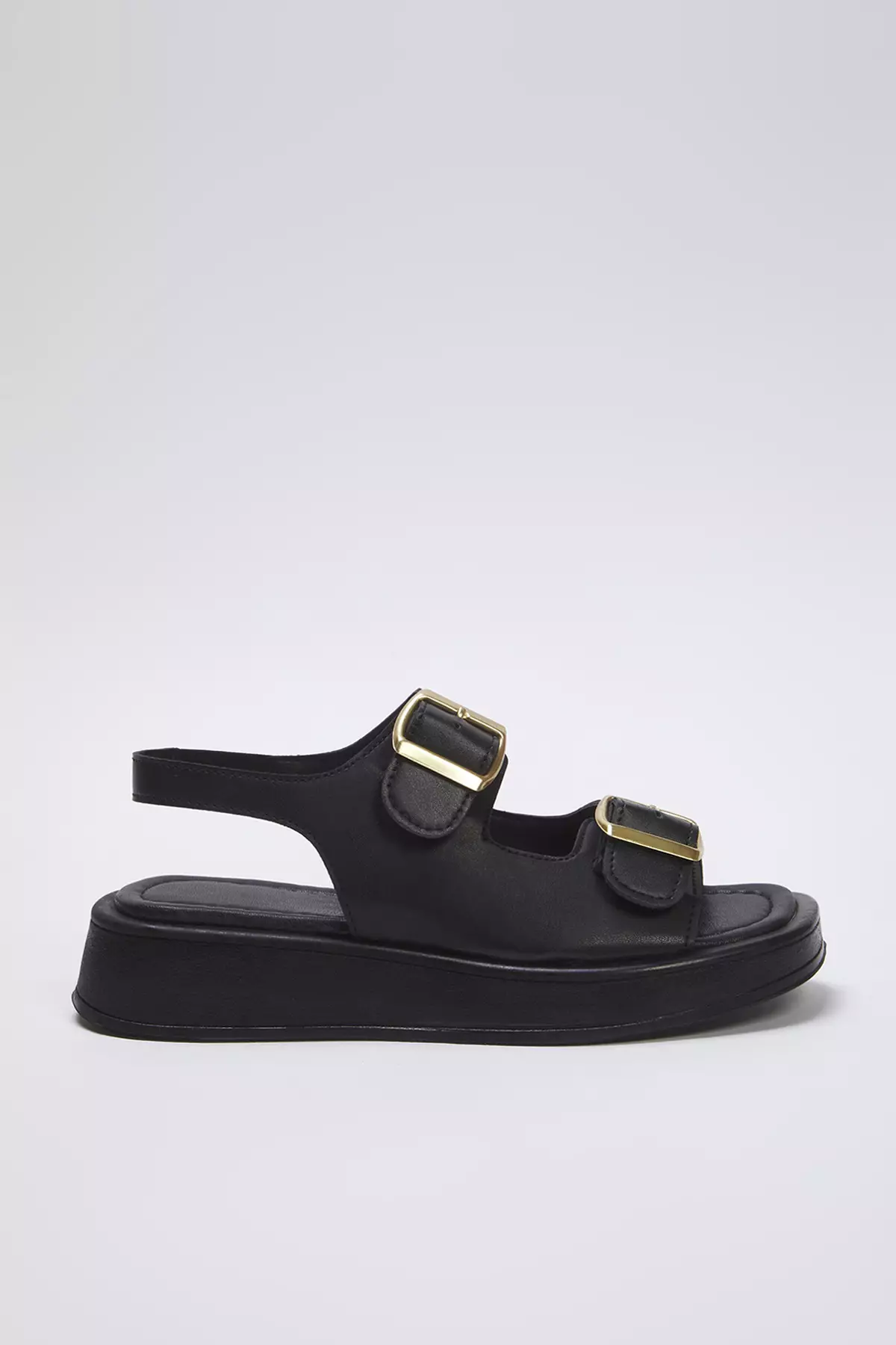Double Buckle Chunky Sole Sandals