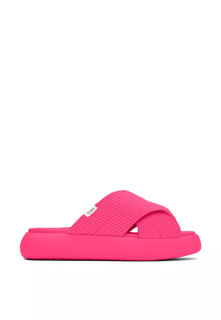 Discount on Toms  shoes - SKU: Sandals Alpargata Mallow Crossover Women - Neo Pink Corduroy