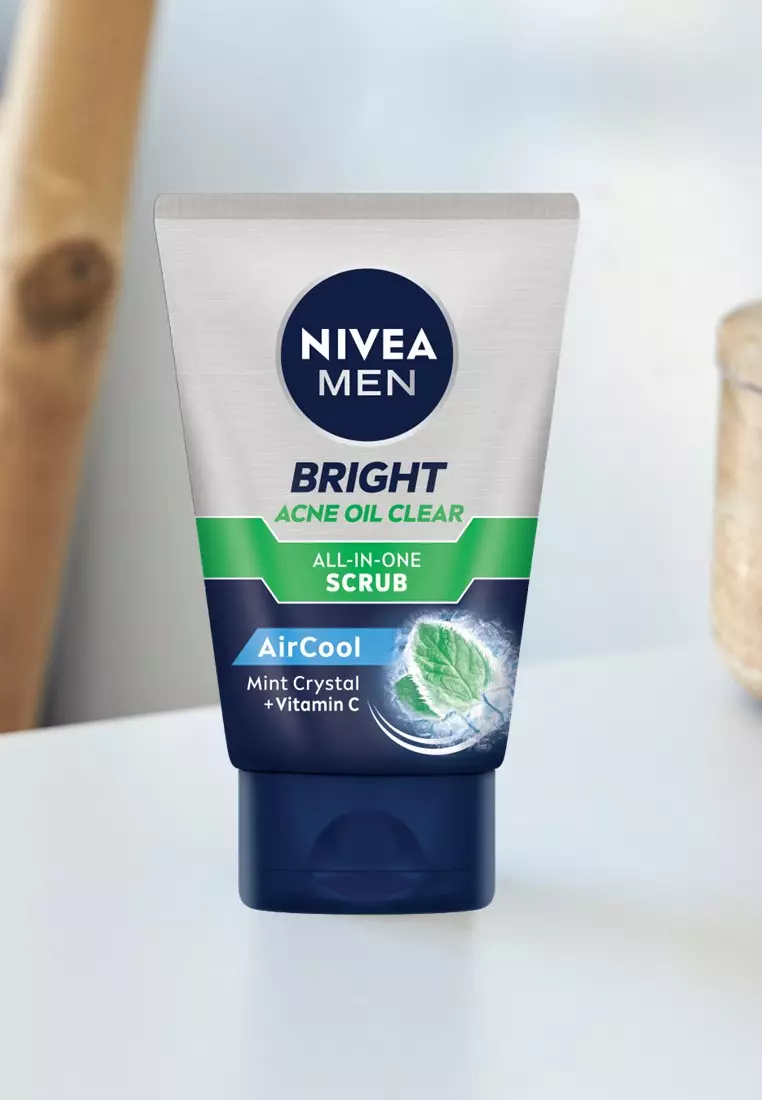 Men Facial Scrub Bright Acne And Oil Clear Scrub, Skin Care For Men, 100g