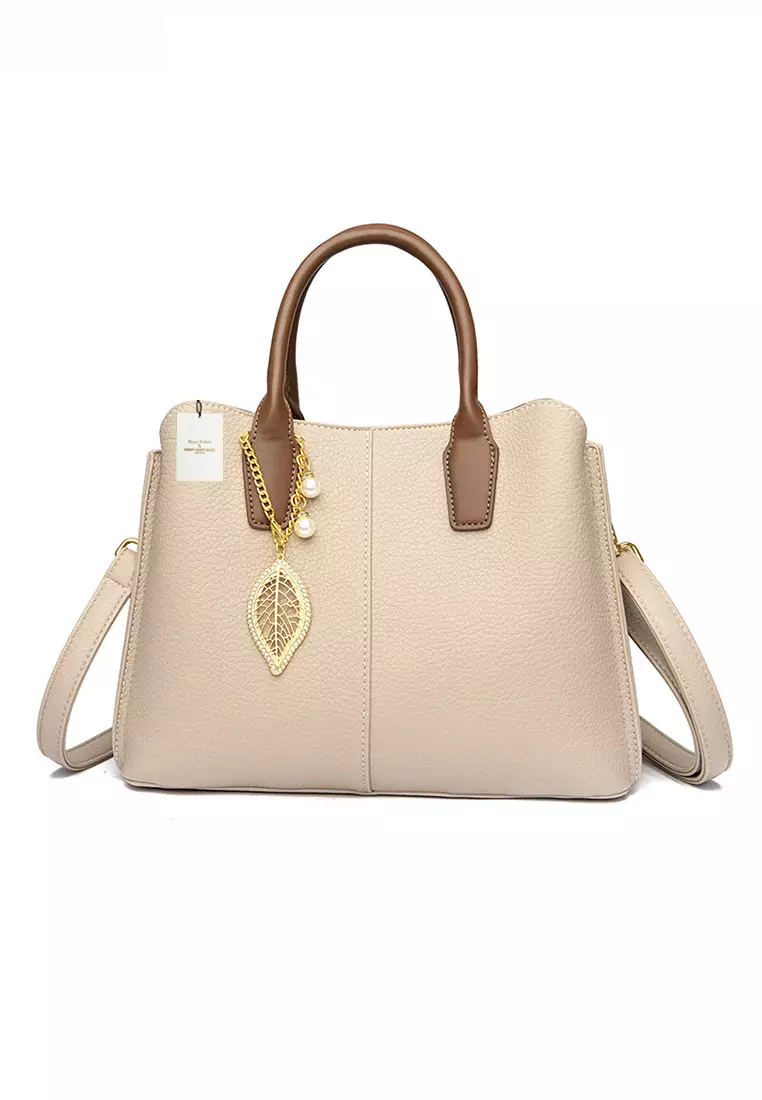 Buy Twenty Eight Shoes Color Matching Faux Leather Three Way