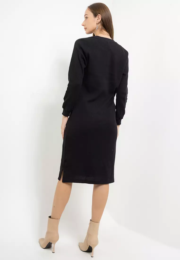 Alyssa Ldr Waffle Dress