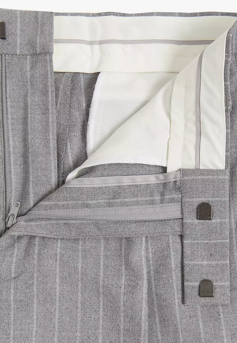 Slim Fit Pinstripe Trousers