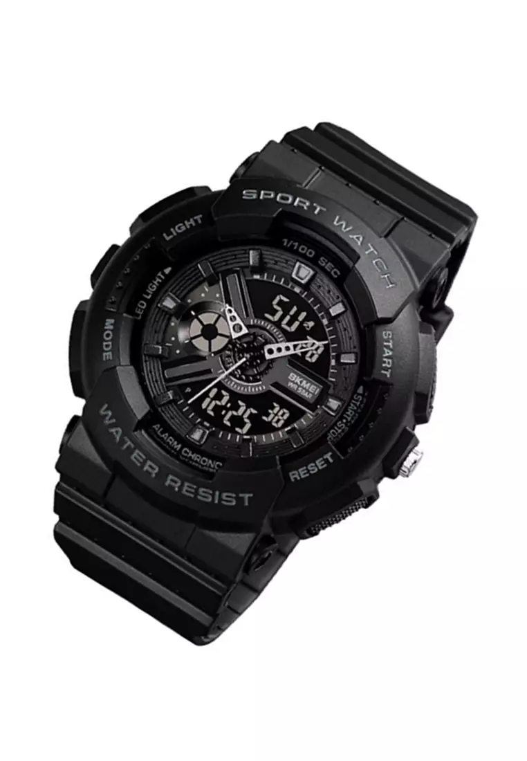 Jam Tangan Analog Digital Pria Waterproof Many Function Strap Tali Material Silicone TR13 ORIGINAL