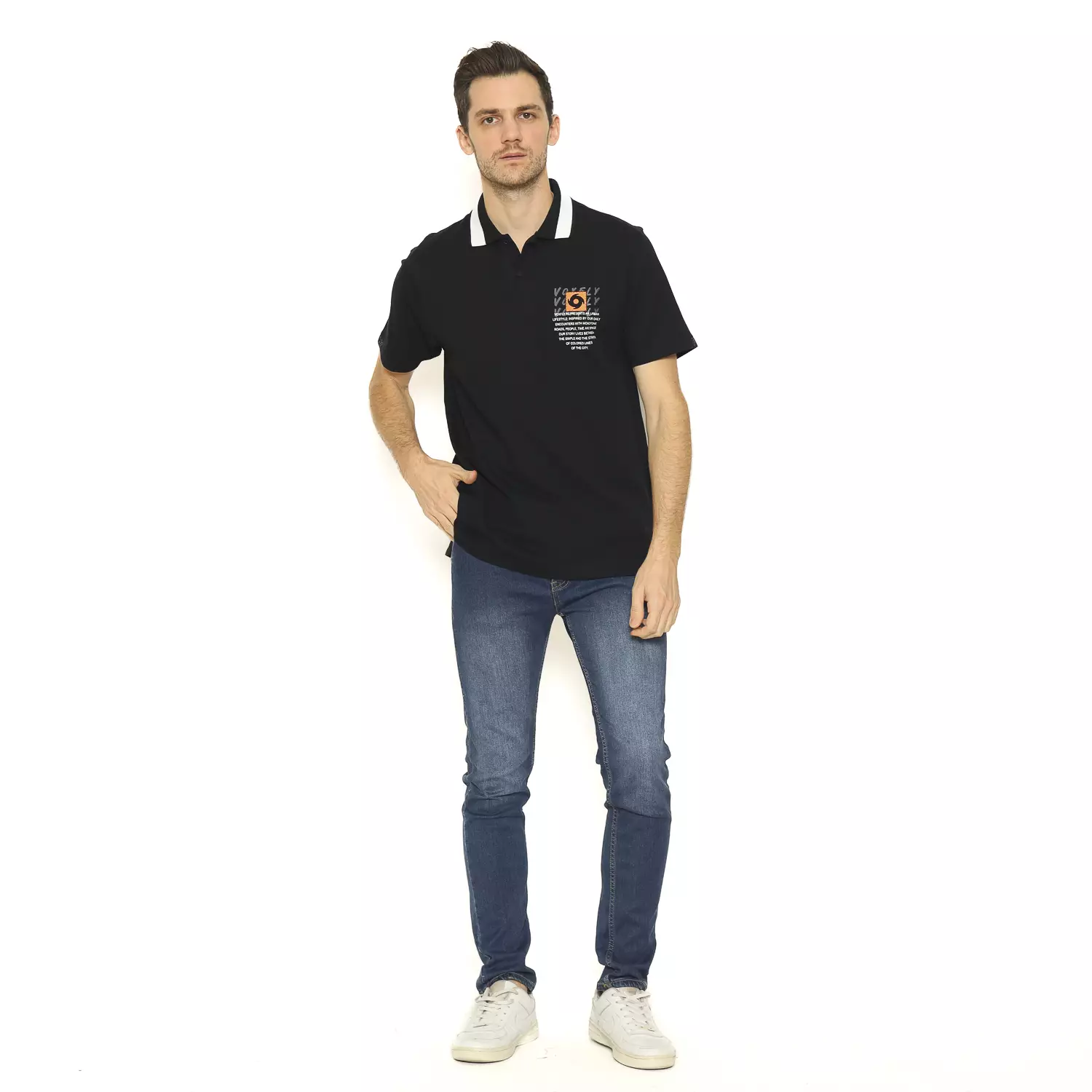 Voxfly Kaos Polo Pria Hobo Men Polo Shirt Planet Surf