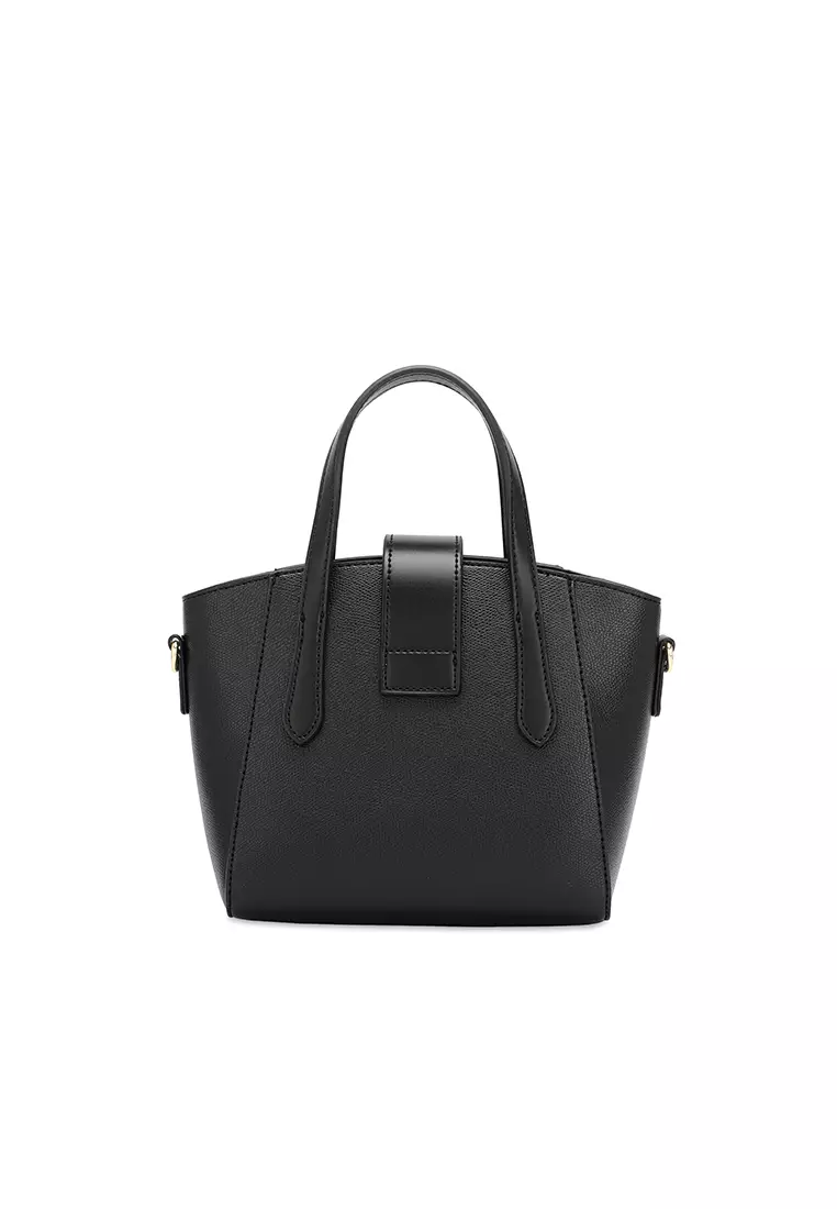 Women's Twist Lock Top Handle Bag / Sling Bag / Crossbody Bag (手拿袋 / 斜孭袋) - 黑色