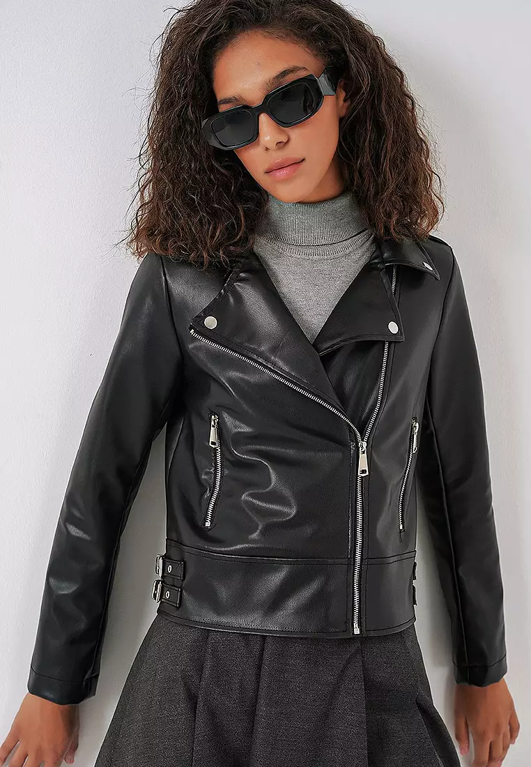 Faux Leather Jacket