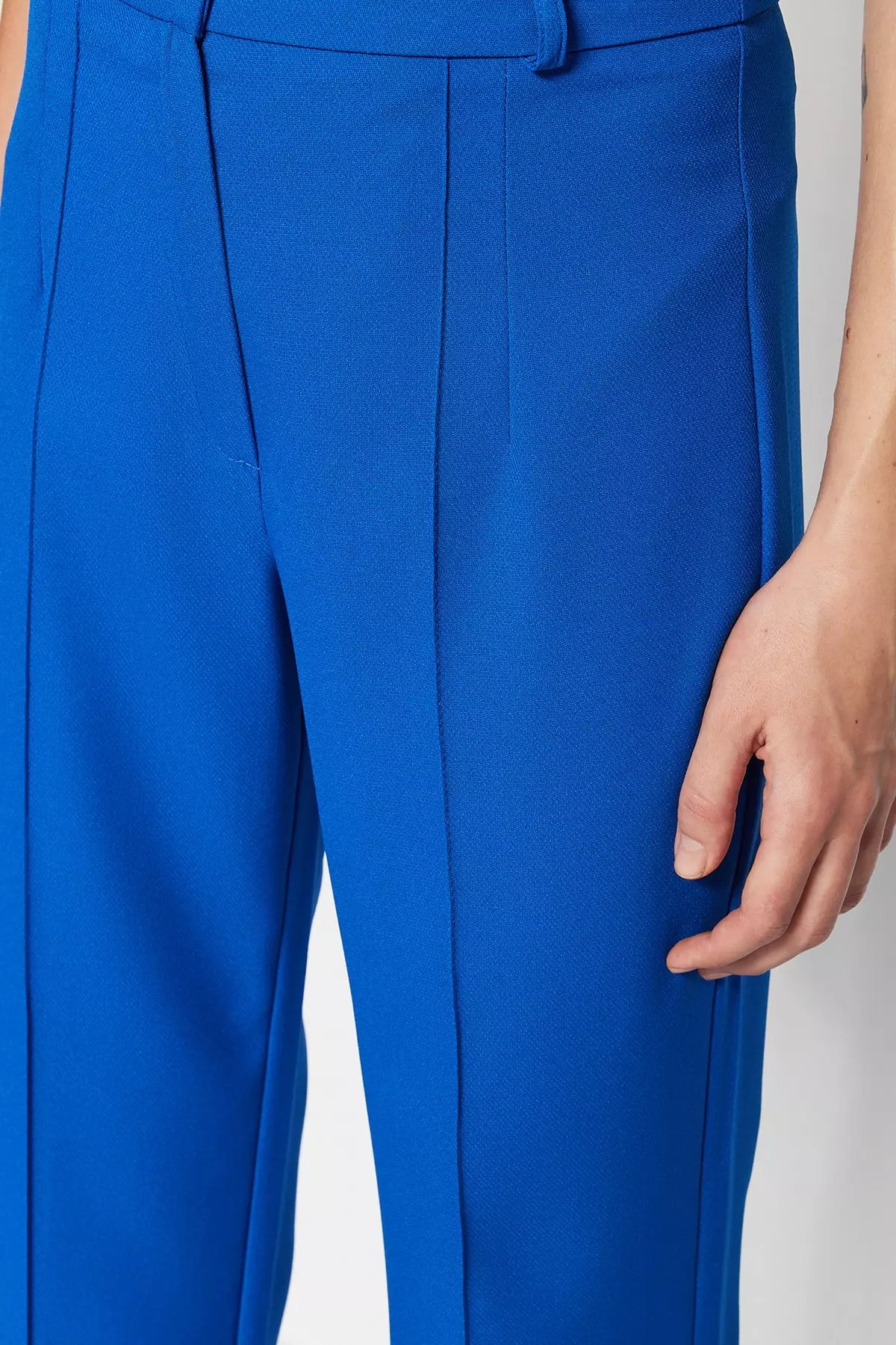 High Waist Straight Cut Trousers