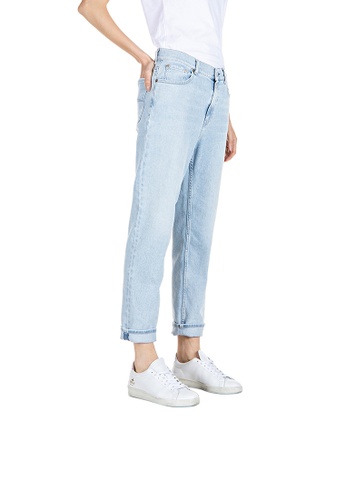 REPLAY blue REPLAY HIGH WAIST TAPERED FIT KILEY ORIGINAL JEANS CBCD0AAF19E435GS_1