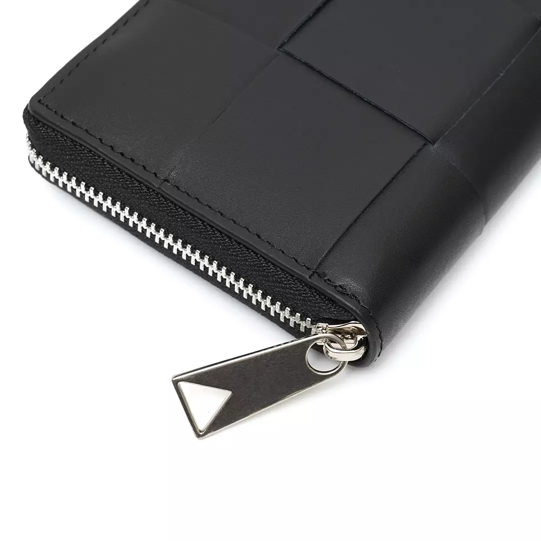 Cassette Long Zip Wallet Black