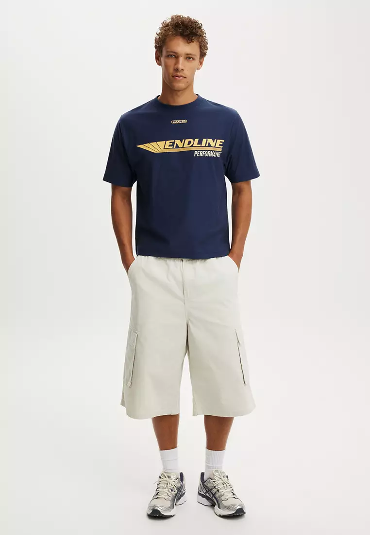 Cropped Fit Graphic T-Shirt