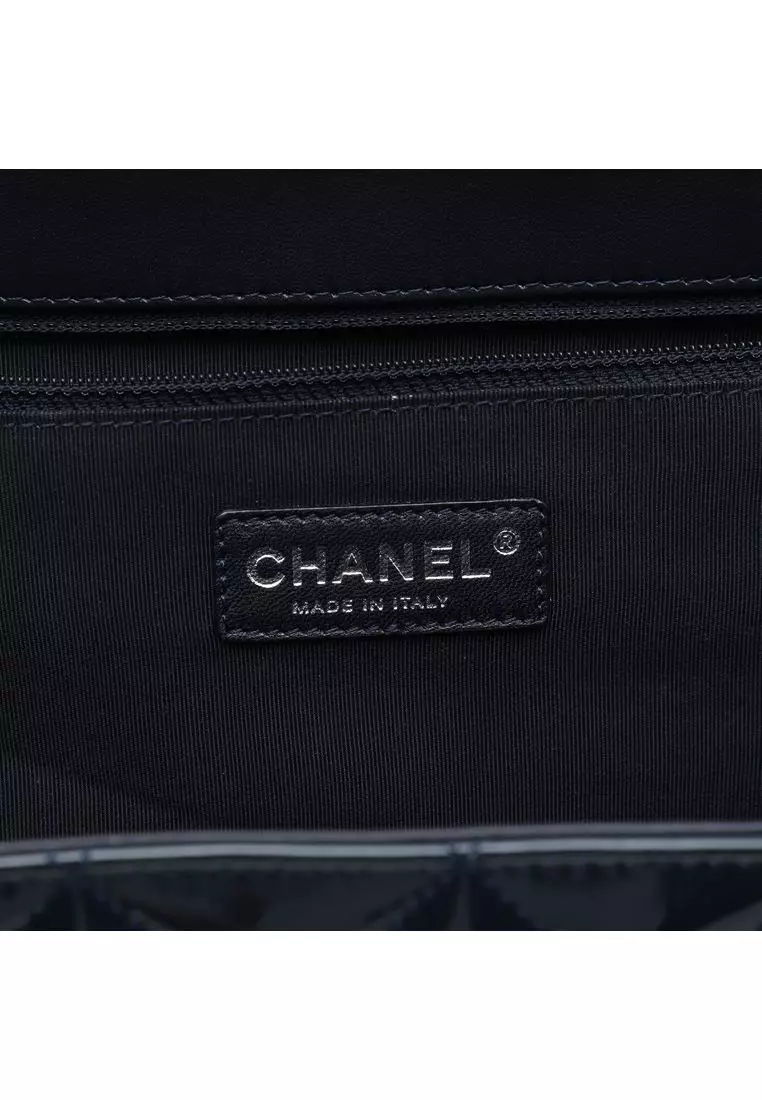 Pre-Loved Chanel Quilted Patent Reissue 2.55 Accordion Flap