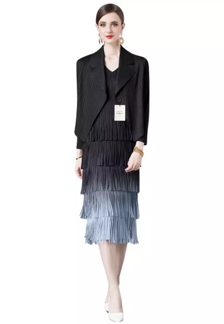Elegant two piece dresses discount